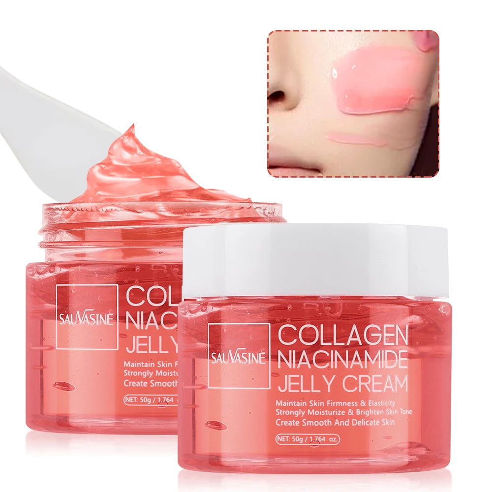 Korean Collagen Niacinamide Jelly Cream – Deep Hydration & Night Care Mask (50g)