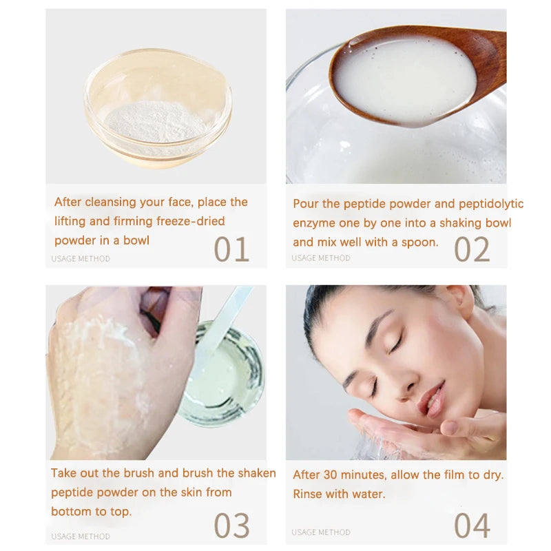 Korean Collagen Hyaluronic Acid Face Mask – Repair, Firming, & Lifting Peptide Essence (5g x 7 bottles)