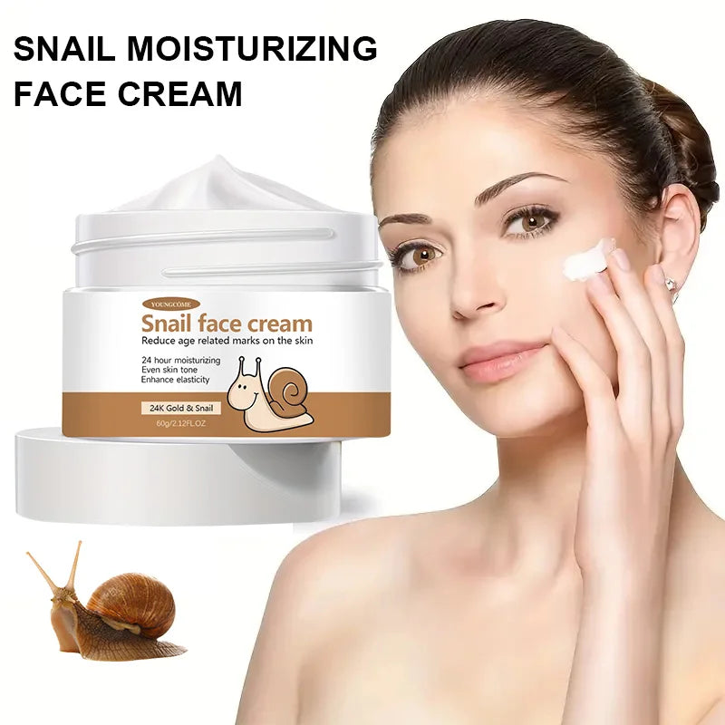 Korean Snail Essence Collagen Cream – Moisturizing & Anti-Wrinkle Facial Moisturizer