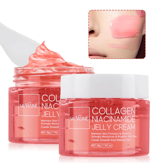 Korean Collagen Niacinamide Jelly Cream – Deep Hydration & Night Care Mask (50g)