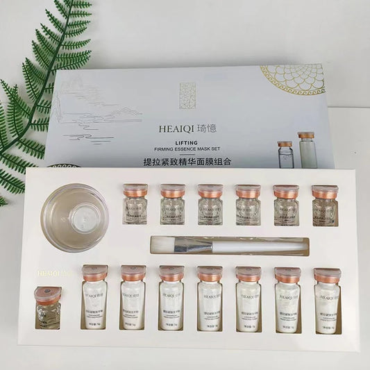 Korean Collagen Hyaluronic Acid Face Mask – Repair, Firming, & Lifting Peptide Essence (5g x 7 bottles)