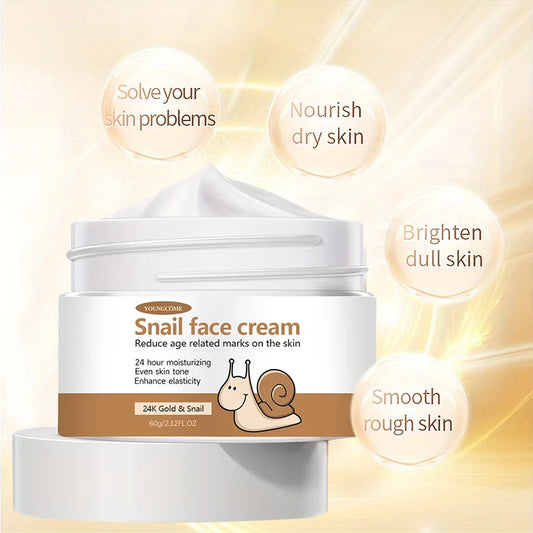 Korean Snail Essence Collagen Cream – Moisturizing & Anti-Wrinkle Facial Moisturizer